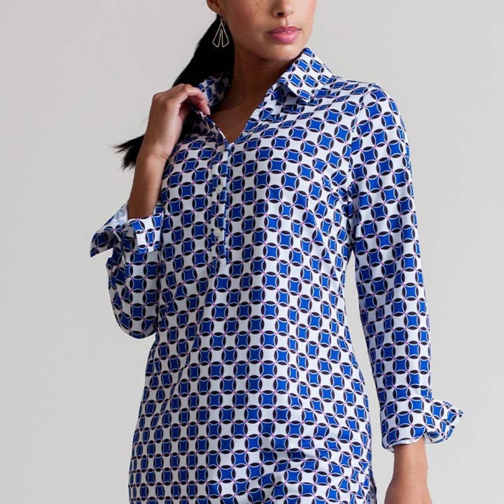 Blue "Terrace" Top by BUKI